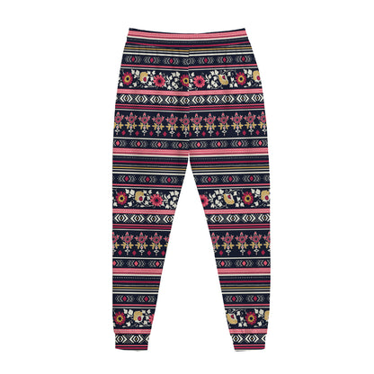 Floral Ethnic Pattern Print Jogger Pants