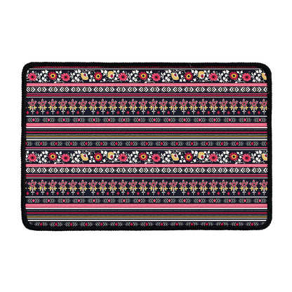 Floral Ethnic Pattern Print Kitchen Mat