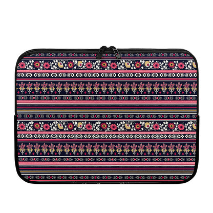 Floral Ethnic Pattern Print Laptop Sleeve