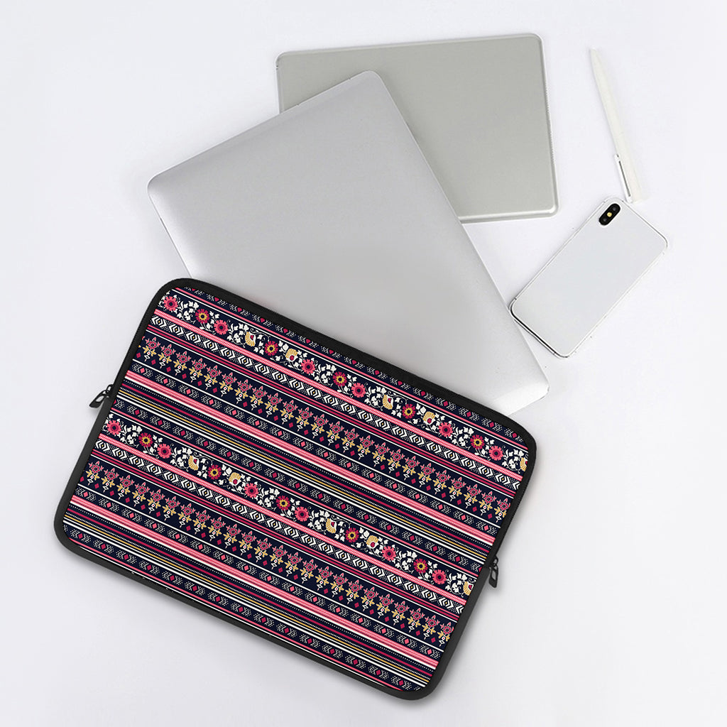 Floral Ethnic Pattern Print Laptop Sleeve