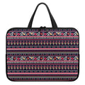 Floral Ethnic Pattern Print Laptop Sleeve With Handle