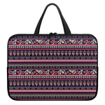 Floral Ethnic Pattern Print Laptop Sleeve With Handle