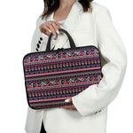Floral Ethnic Pattern Print Laptop Sleeve With Handle