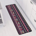 Floral Ethnic Pattern Print Long Kitchen Mat