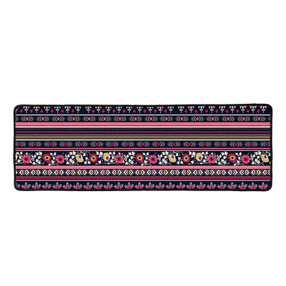 Floral Ethnic Pattern Print Long Kitchen Mat