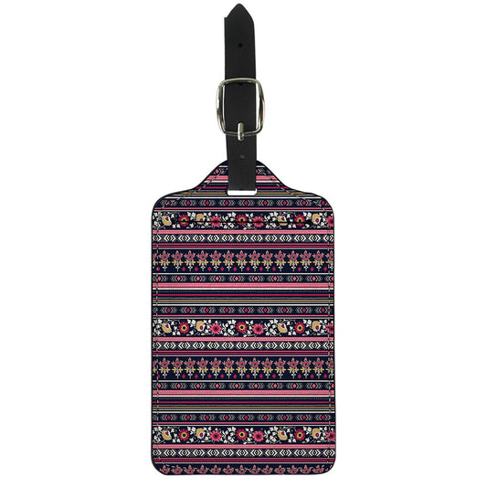 Floral Ethnic Pattern Print Luggage Tag