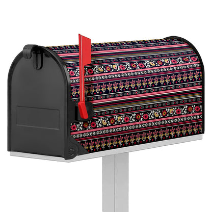 Floral Ethnic Pattern Print Mailbox Cover