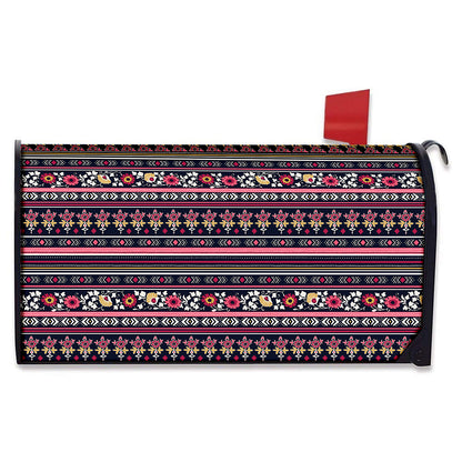 Floral Ethnic Pattern Print Mailbox Cover