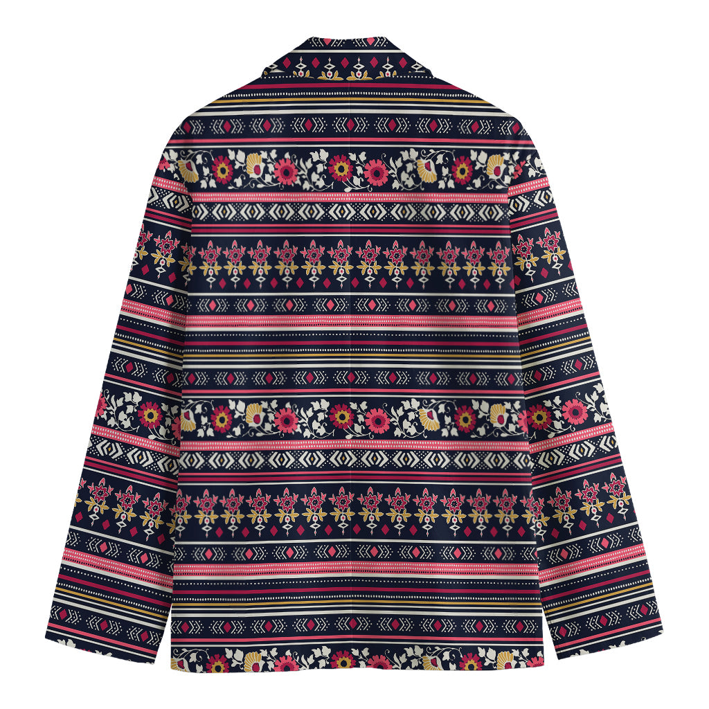 Floral Ethnic Pattern Print Men's Blazer
