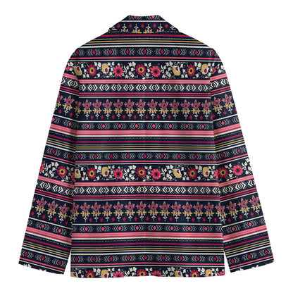 Floral Ethnic Pattern Print Men's Blazer