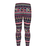 Floral Ethnic Pattern Print Men's leggings