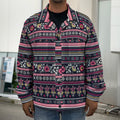 Floral Ethnic Pattern Print Men's Shirt Jacket