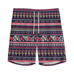 Floral Ethnic Pattern Print Men's Sports Shorts