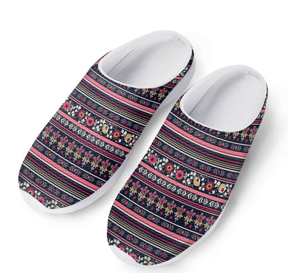Floral Ethnic Pattern Print Mesh Casual Shoes