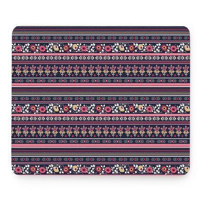 Floral Ethnic Pattern Print Mouse Pad
