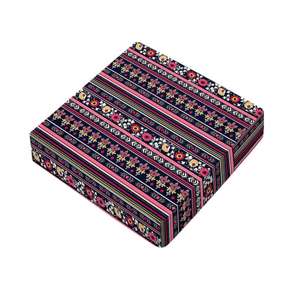 Floral Ethnic Pattern Print Outdoor Seat Cushion Cover