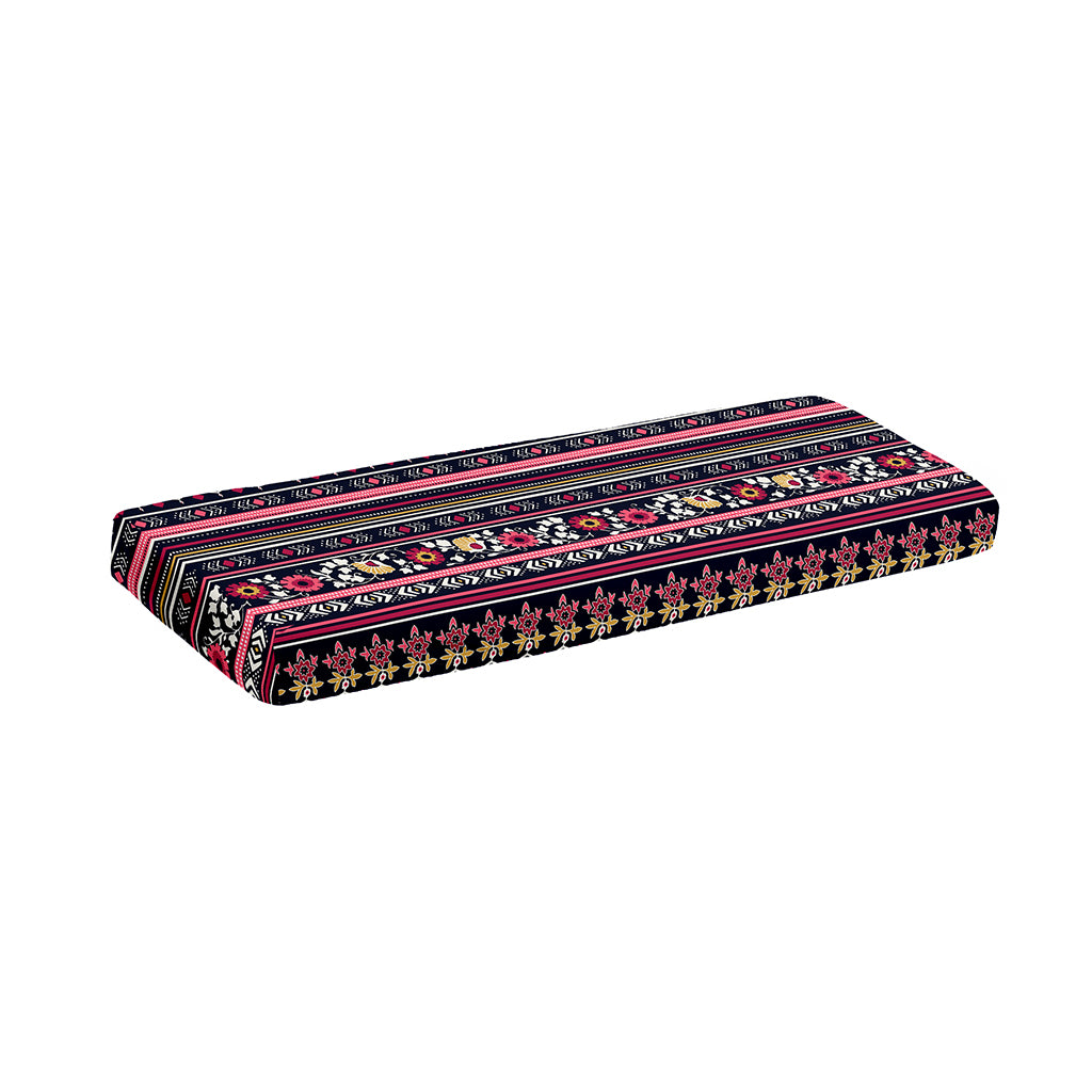 Floral Ethnic Pattern Print Piano Keyboard Cover