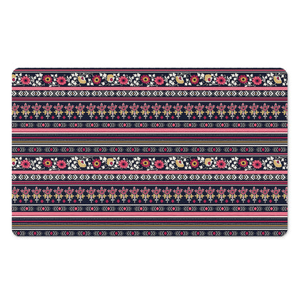 Floral Ethnic Pattern Print Polyester Doormat