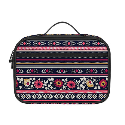 Floral Ethnic Pattern Print Portable Lunch Bag