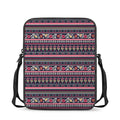 Floral Ethnic Pattern Print Rectangular Crossbody Bag