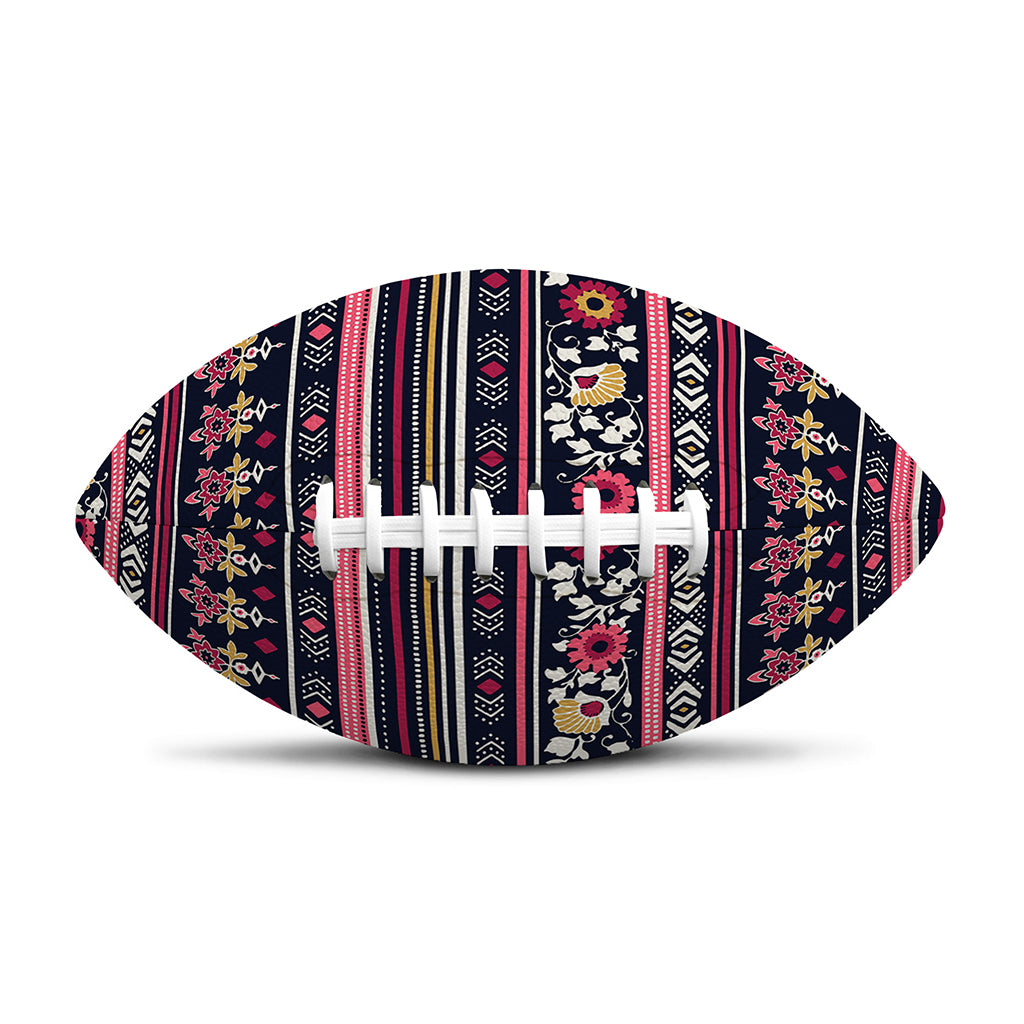 Floral Ethnic Pattern Print Rugby Ball