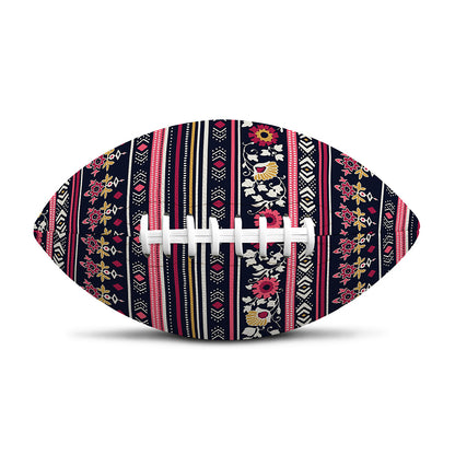 Floral Ethnic Pattern Print Rugby Ball
