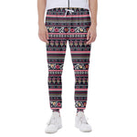 Floral Ethnic Pattern Print Scuba Joggers
