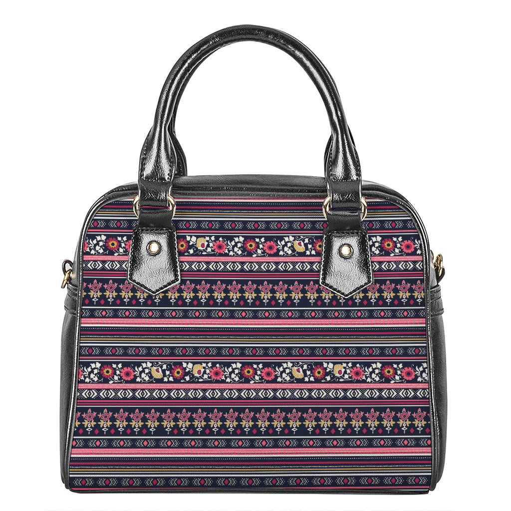 Floral Ethnic Pattern Print Shoulder Handbag