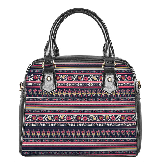 Floral Ethnic Pattern Print Shoulder Handbag