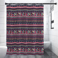 Floral Ethnic Pattern Print Shower Curtain