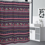 Floral Ethnic Pattern Print Shower Curtain