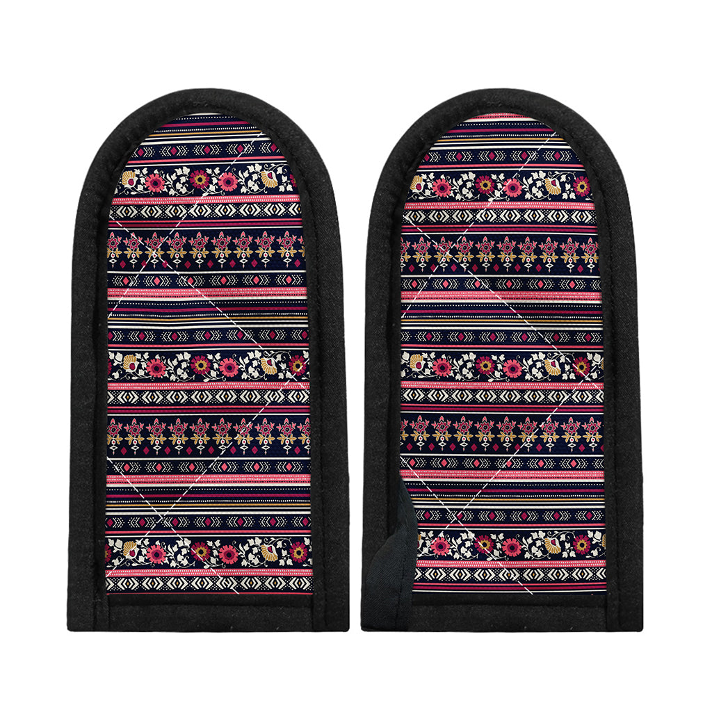 Floral Ethnic Pattern Print Skillet Handle Cover