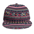 Floral Ethnic Pattern Print Snapback Cap