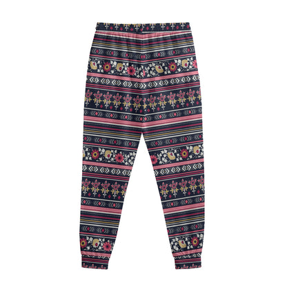 Floral Ethnic Pattern Print Sweatpants
