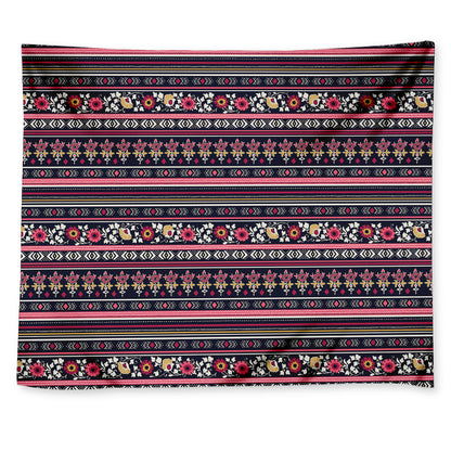 Floral Ethnic Pattern Print Tapestry