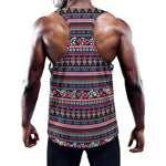 Floral Ethnic Pattern Print Training Tank Top