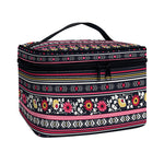 Floral Ethnic Pattern Print Travel Makeup Bag