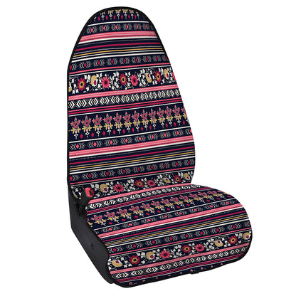 Floral Ethnic Pattern Print Waterproof Car Seat Cover