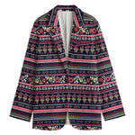 Floral Ethnic Pattern Print Women's Blazer
