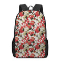 Floral Kimono Pattern Print 17 Inch Backpack