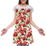 Floral Kimono Pattern Print Adjustable Apron