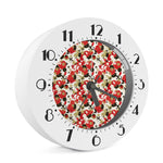 Floral Kimono Pattern Print Alarm Clock