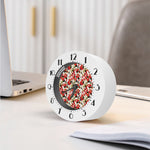 Floral Kimono Pattern Print Alarm Clock