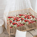 Floral Kimono Pattern Print Baby Crib Sheet