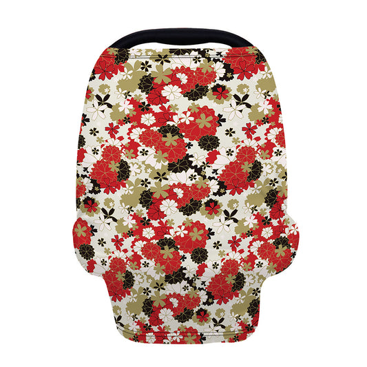Floral Kimono Pattern Print Baby Seat Cover
