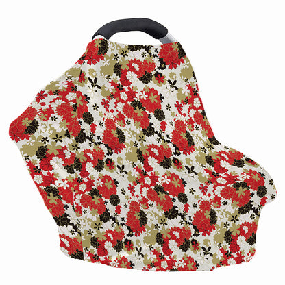 Floral Kimono Pattern Print Baby Seat Cover