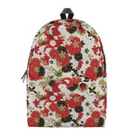 Floral Kimono Pattern Print Backpack