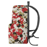 Floral Kimono Pattern Print Backpack