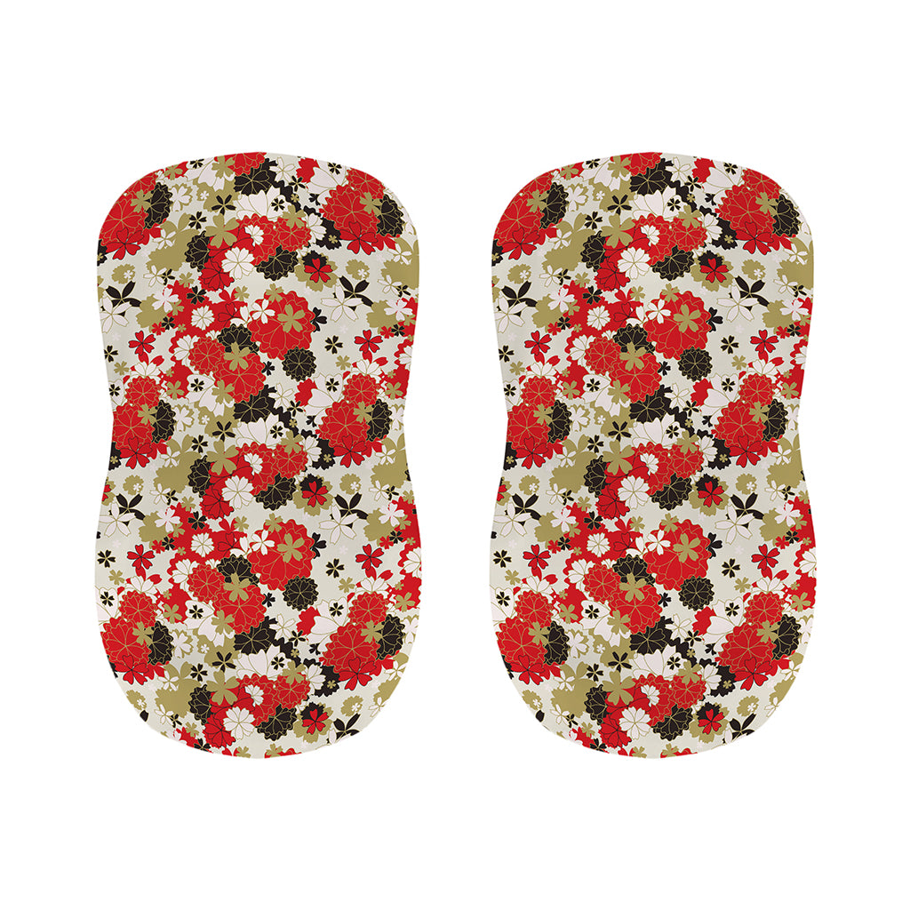 Floral Kimono Pattern Print Bar Stool Covers