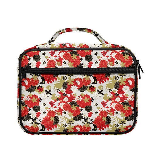 Floral Kimono Pattern Print Briefcase Bible Bag